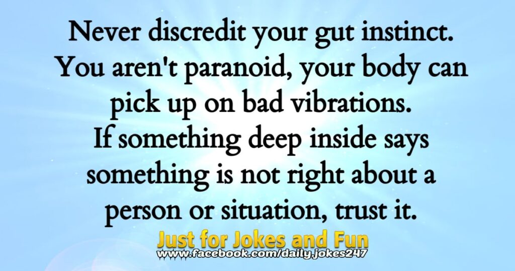 Gut instinct