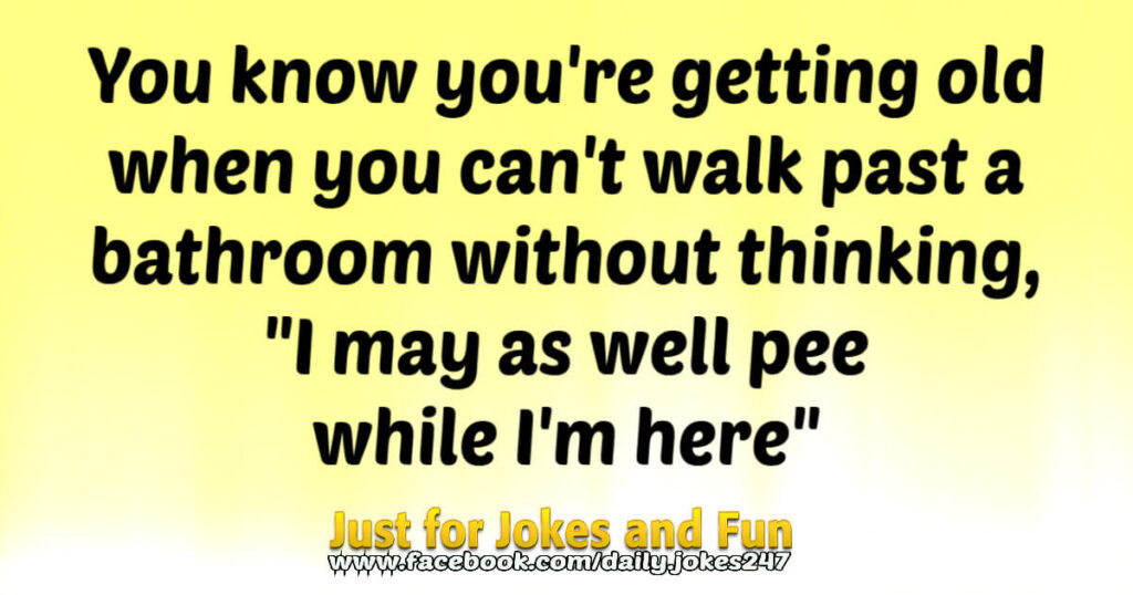 Can't walk past a bathroom