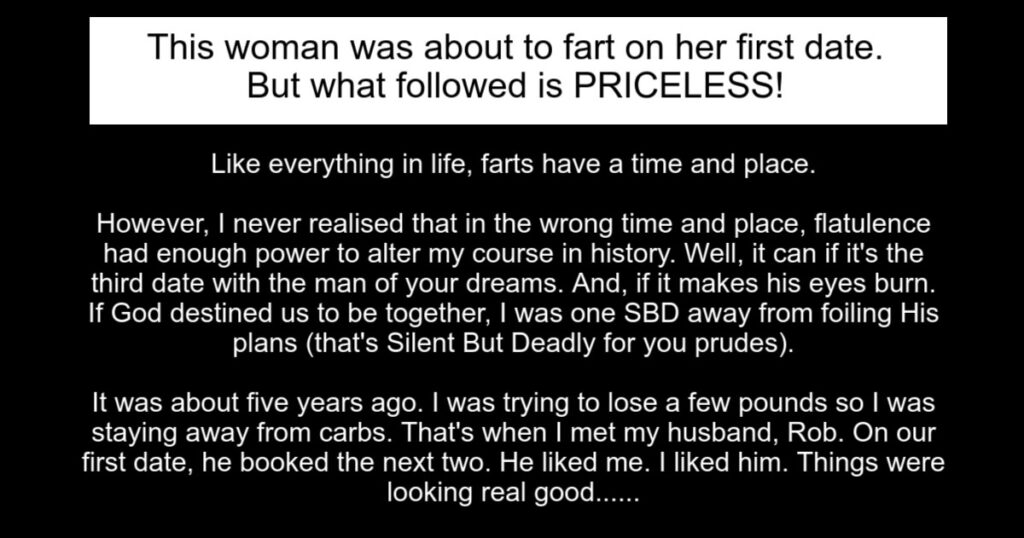 Never Fart On Your First Date