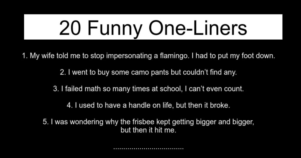 Funny One-Liners