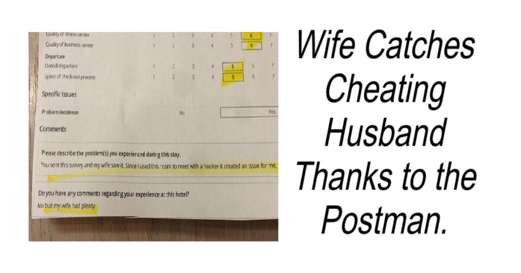 Wife Catches Cheating Husband Thanks to Postman.