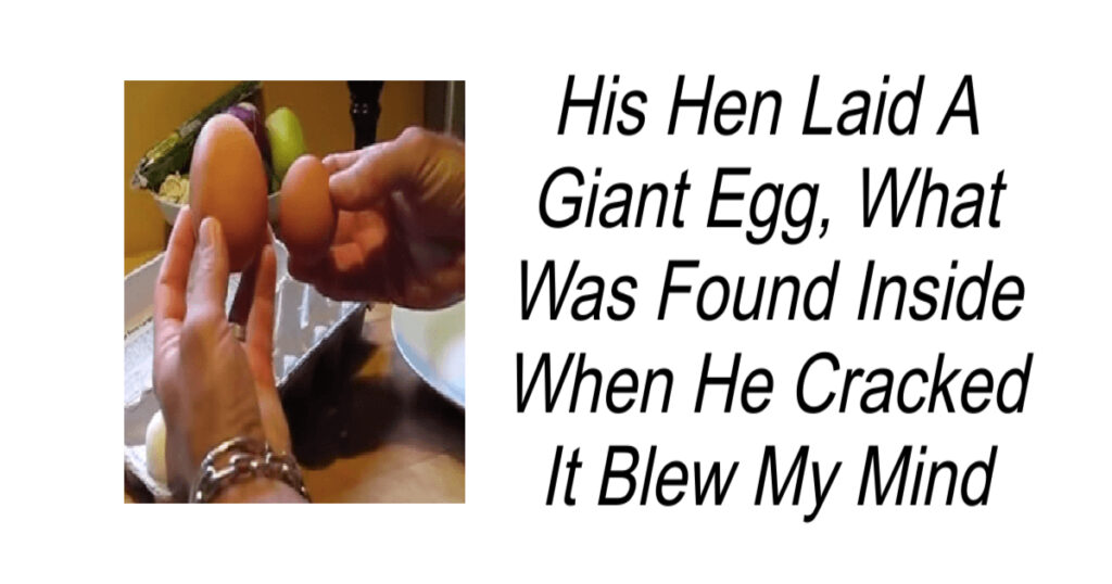His Hen Laid A Giant Egg