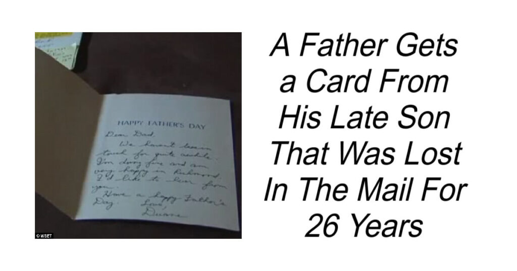 Father Gets a Card From His Late Son