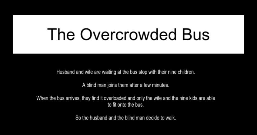 The Overcrowded Bus Joke