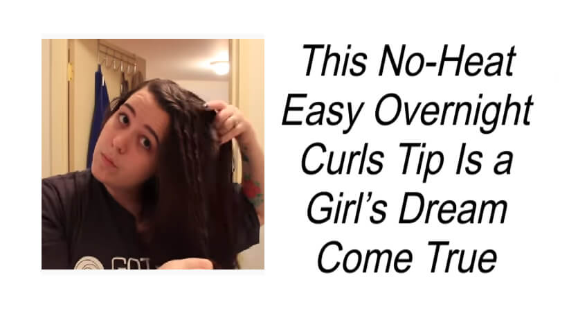 No-Heat Easy Overnight Curls Tip
