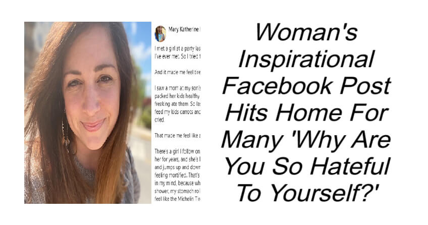 Woman's Inspirational Facebook Post Hits Home For Many