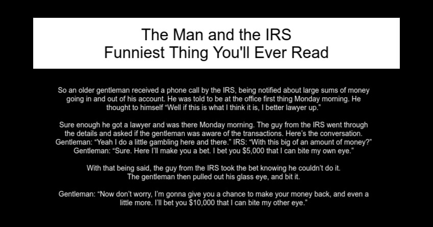 The Man and the IRS