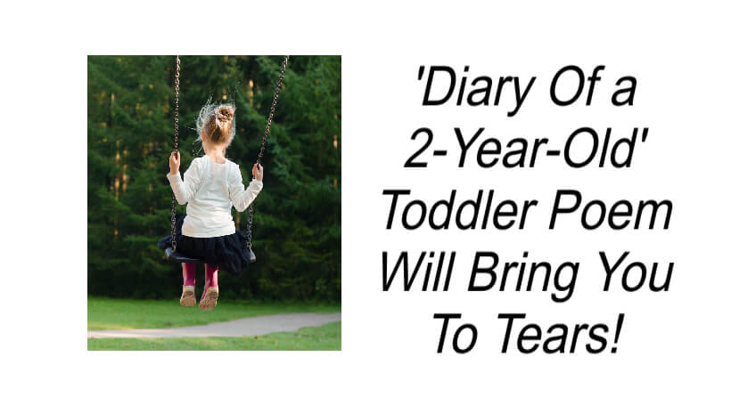 'Diary Of a 2-Year-Old' Toddler Poem Will Bring You To Tears!