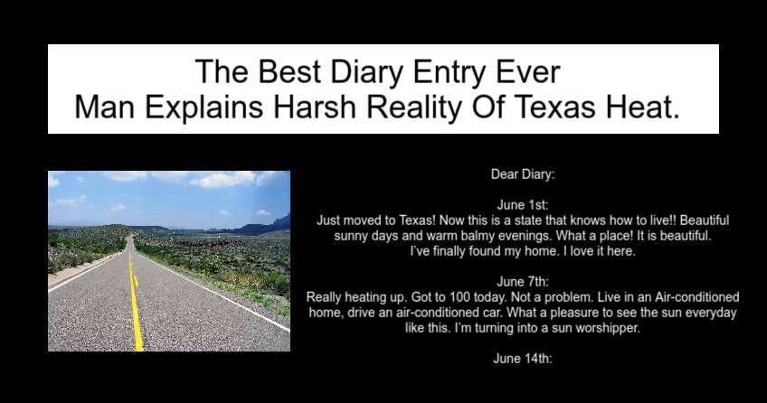 Man Explains Harsh Reality Of Texas Heat.