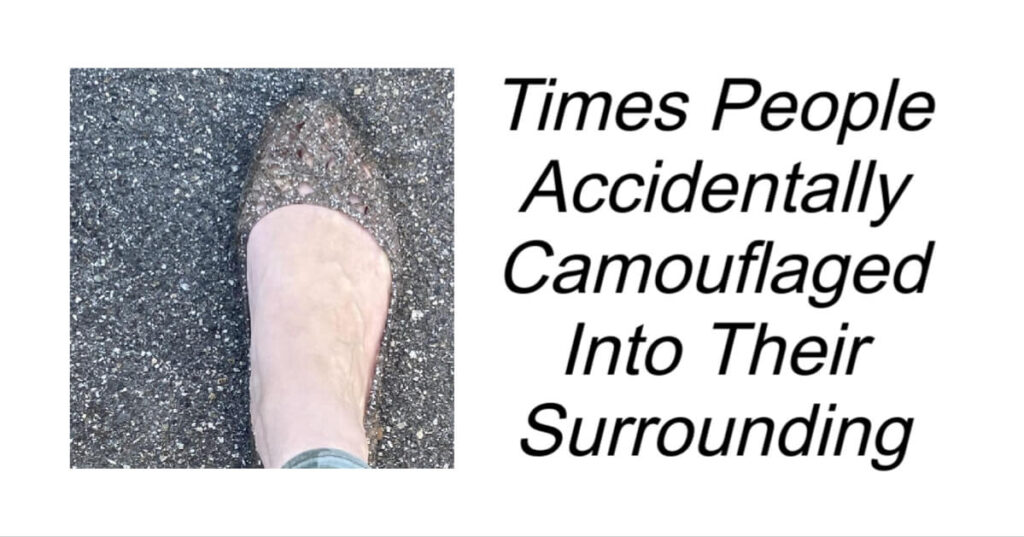 Times People Accidentally Camouflaged Into Their Surrounding
