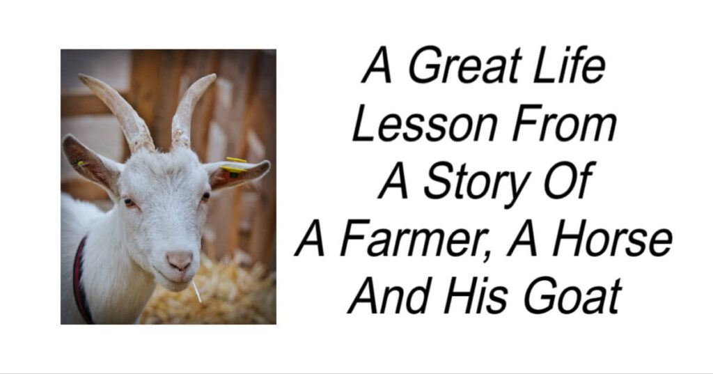 A Story Of A Farmer A Horse And His Goat