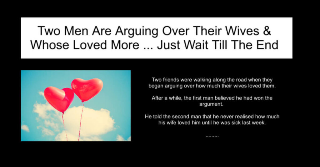Two Men Are Arguing Over Their Wives