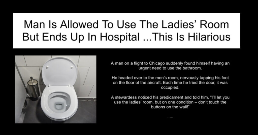 Man Is Allowed To Use The Ladies’ Room