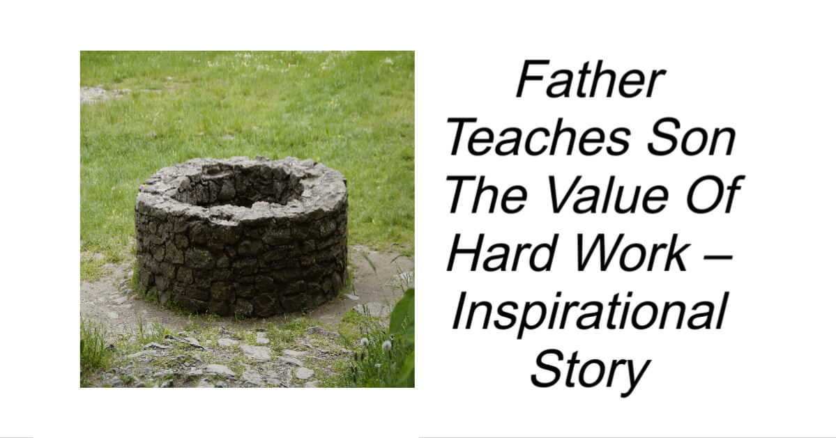 Poor Father Works Father Teaches Son The Value Of Hard Work