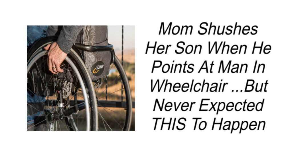 Mom Shushes Her Son When He Points