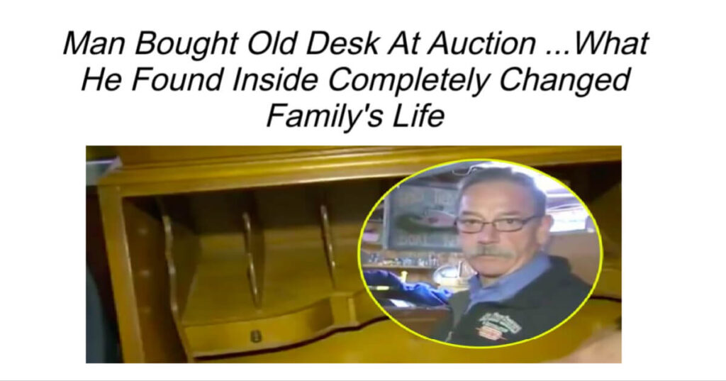 Man Bought Old Desk At Auction