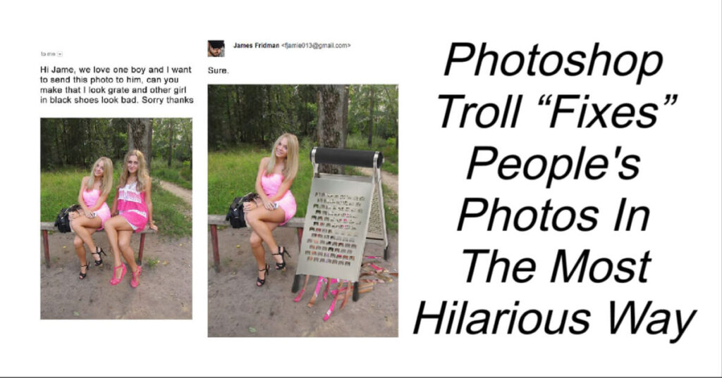 Photoshop Troll “Fixes” People's Photos