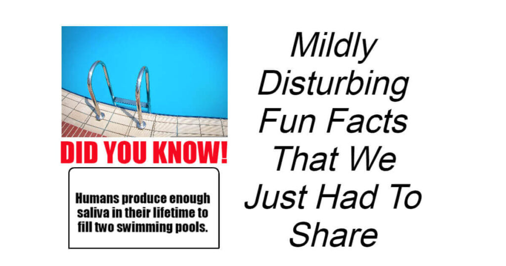 Mildly Disturbing Fun Facts That We Just Had To Share