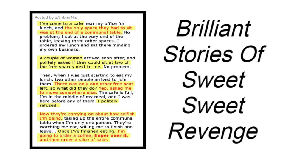 Brilliant Stories Of Sweet Sweet Revenge