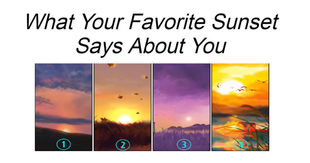 What Your Favorite Sunset Says About You