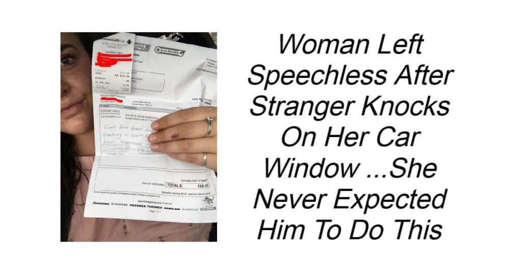 Woman Left Speechless After Stranger Knocks On Her Car Window