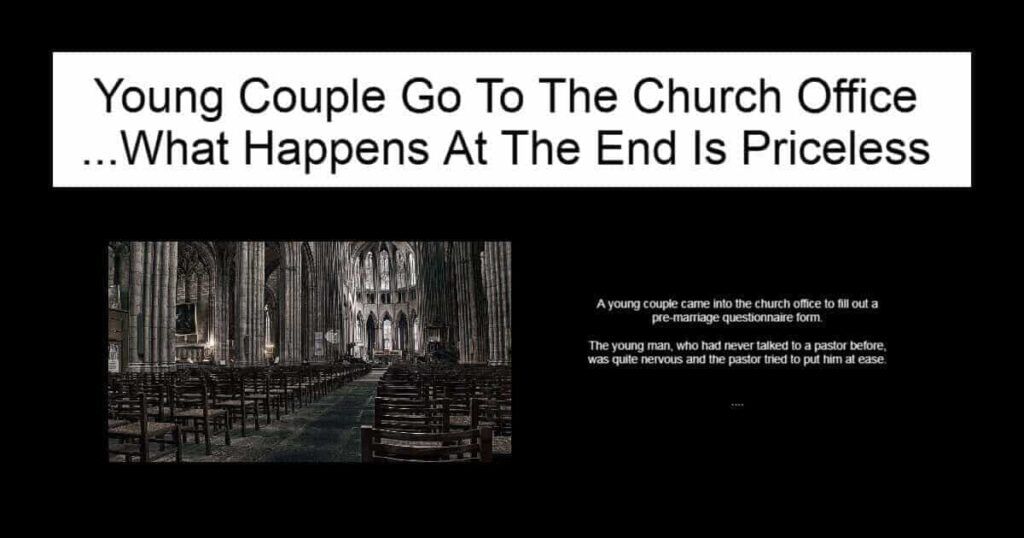 Young Couple Go To The Church Office