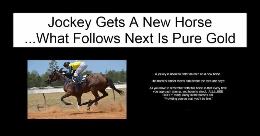 Jockey Gets A New Horse