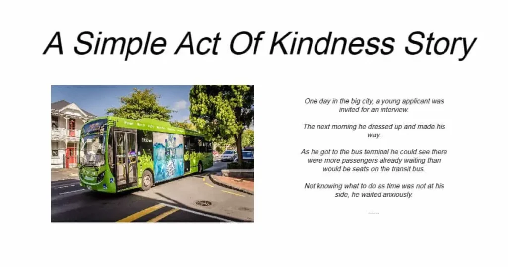 A Simple Act Of Kindness Story