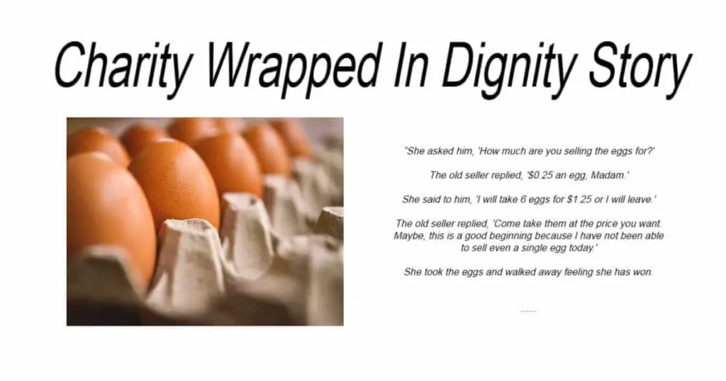 Charity Wrapped In Dignity Story