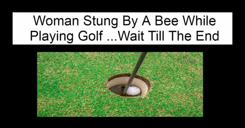 Woman Stung By A Bee
