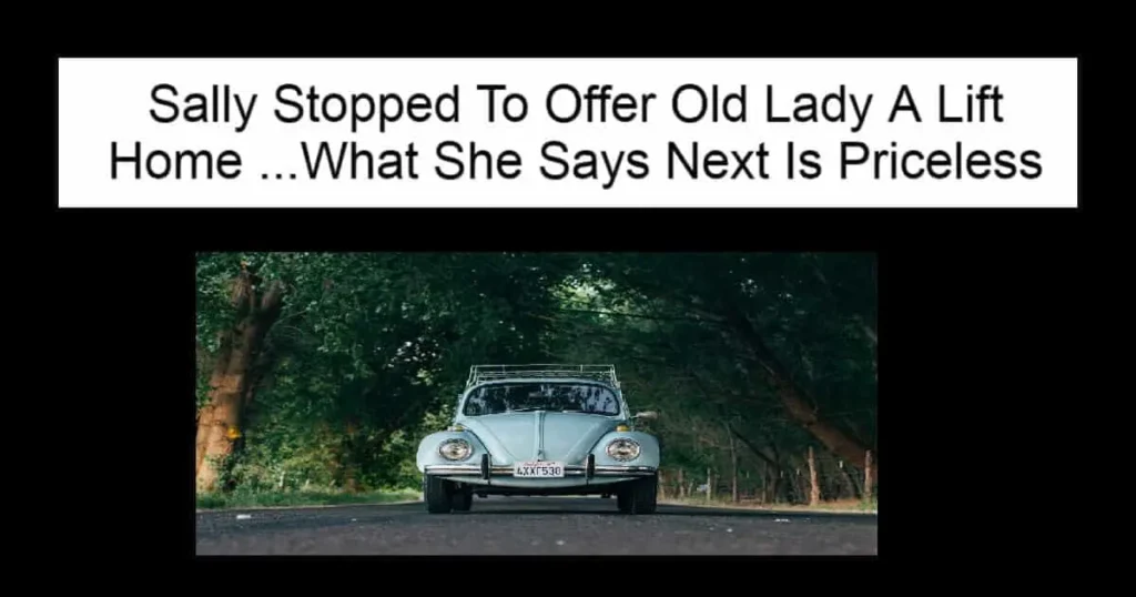 Sally Offered An Old Lady A Lift Home