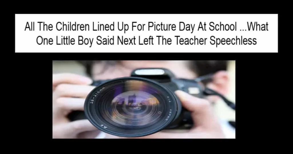 All The Children Lined Up For Picture Day At School