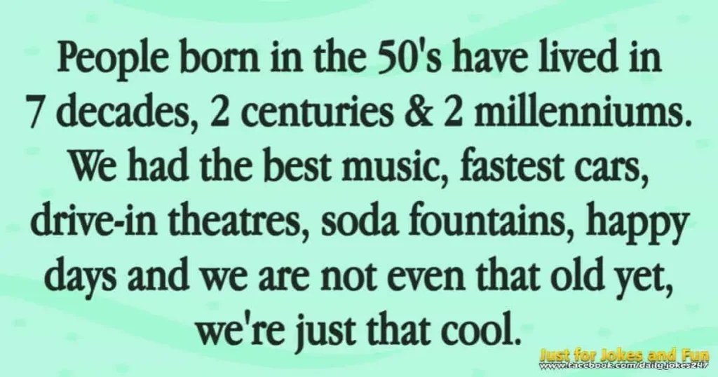 People born in the 50's