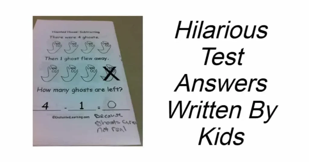 Hilarious Test Answers Written By Kids