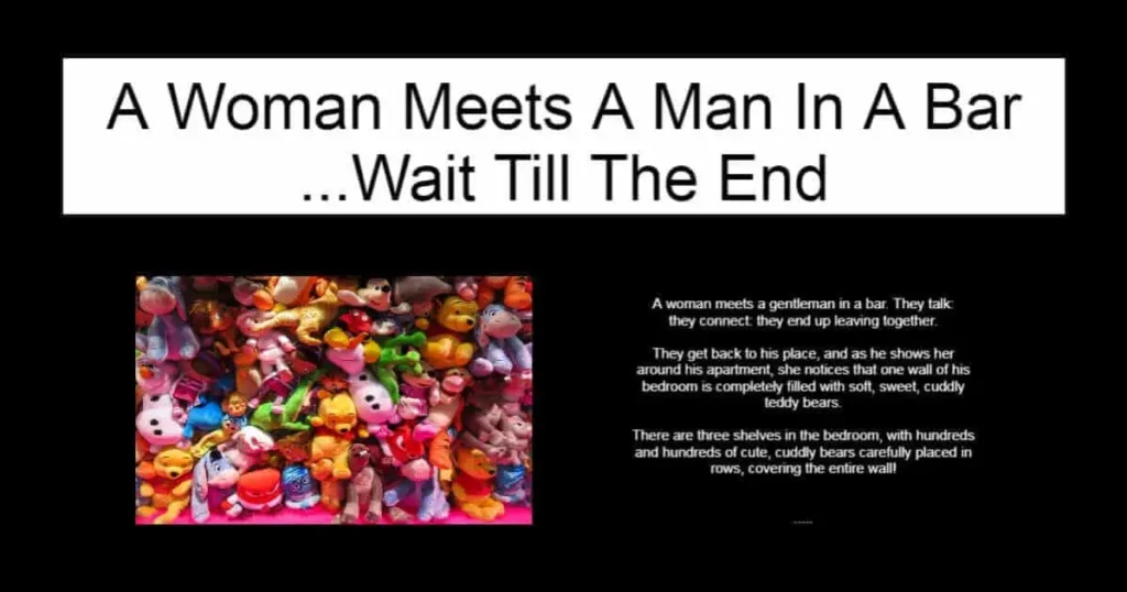 A Woman Meets A Man In A Bar