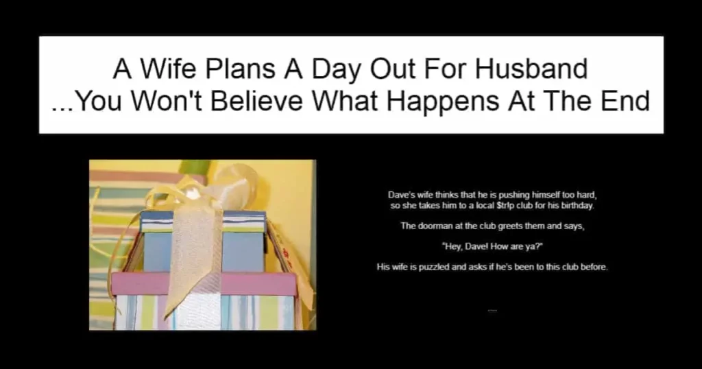 A Wife Plans A Day Out For Husband