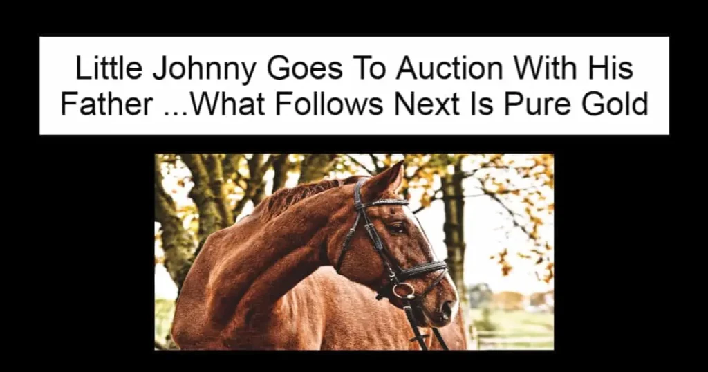 Little Johnny Goes To Auction With His Father