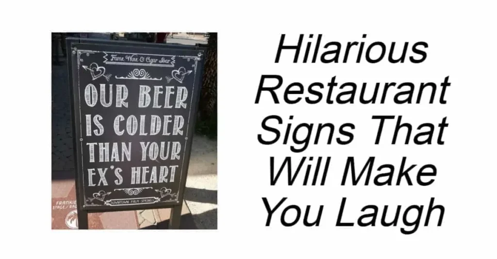 Hilarious Restaurant Signs