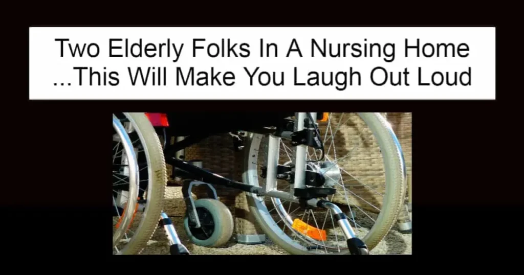 Two Elderly Folks In A Nursing Home