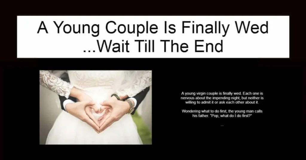 A Young Couple Is Finally Wed