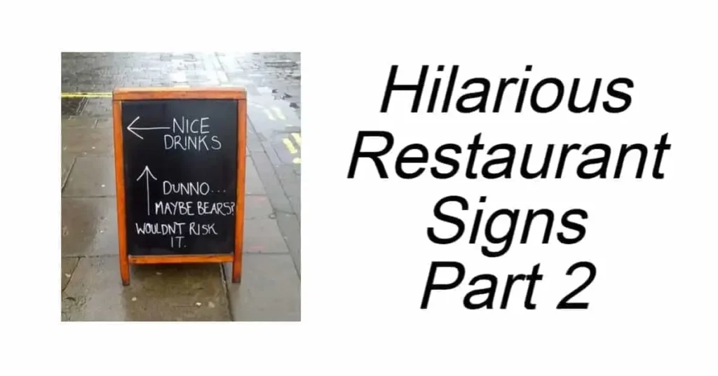 Hilarious Restaurant Signs Part 2