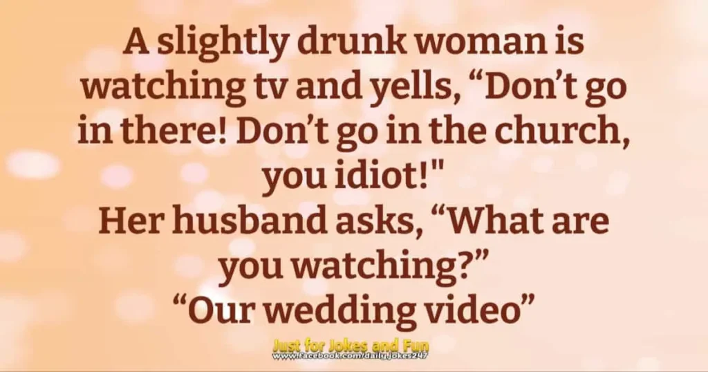 drunk woman is watching tv