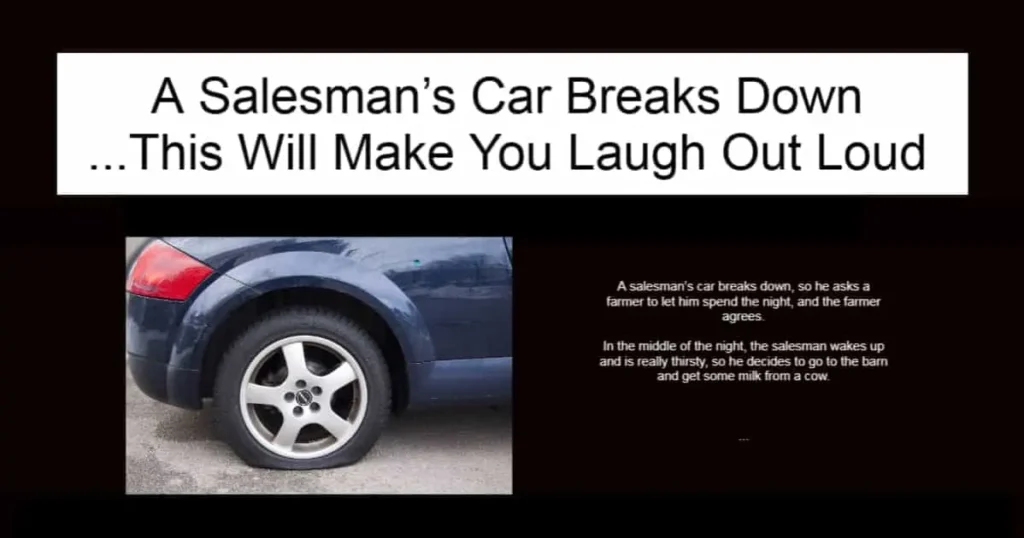A Salesman’s Car Breaks Down