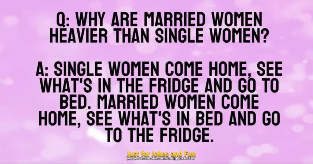 Why are married women heavier