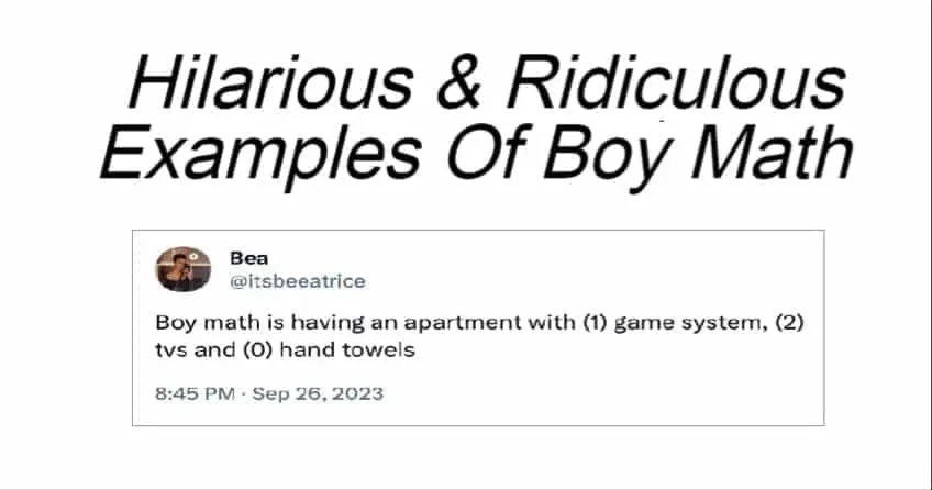 Hilarious & Ridiculous Examples Of Boy Math 