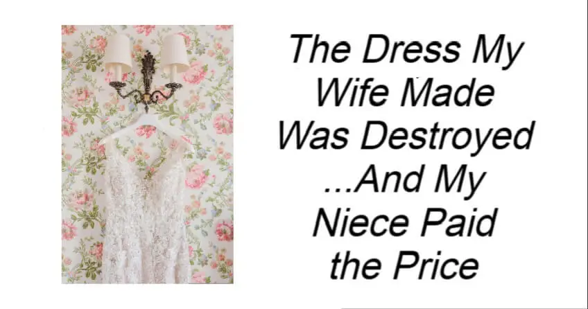 The Dress My Wife Made Was Destroyed