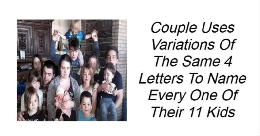 Couple Uses Variations Of The Same 4 Letters