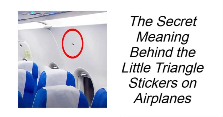 Little Triangle Stickers on Airplanes
