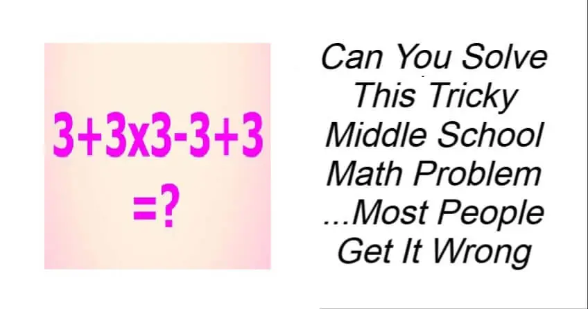 Can You Solve This Tricky Middle School Math Problem
