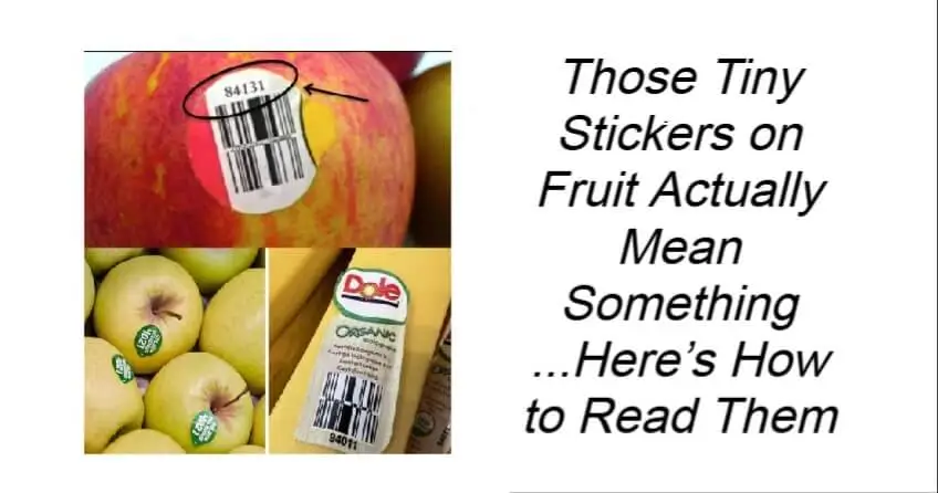 Those Tiny Stickers on Fruit Actually Mean Something